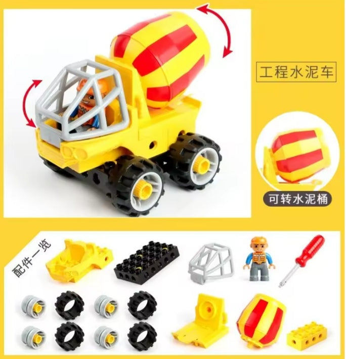 Cement/Concrete Mixer Building Blocks Set Toys tys bbs
