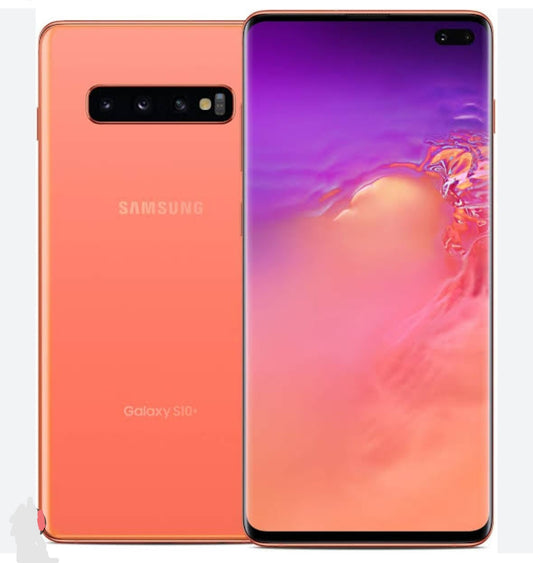 Samsung Galaxy S10 Plus 4G Global Version Smartphone Facial Recognition & Fingerprint Unlock Function Dust Water & Scratch Resistant HD Screen Super/Fast Charging (Flamingo Pink) Smartphone smp