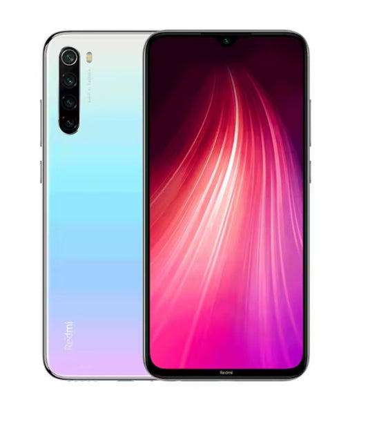 Xiaomi Redmi Note 8/Note 8 Pro Global Version Moon White Smartphone Facial Recognition & Fingerprint Unlock Function Dust Water & Scratch Resistant HD Screen Super/Fast Charging (RAM 6GB+64GB ROM) Smartphone + FREE Gift. smp
