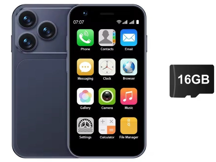 SERVO 18SE Mini Android 3G Smartphone Face Unlock Function RAM 2GB+16GB ROM (Blue) Smartphone + FREE 16GB TF Card. smp