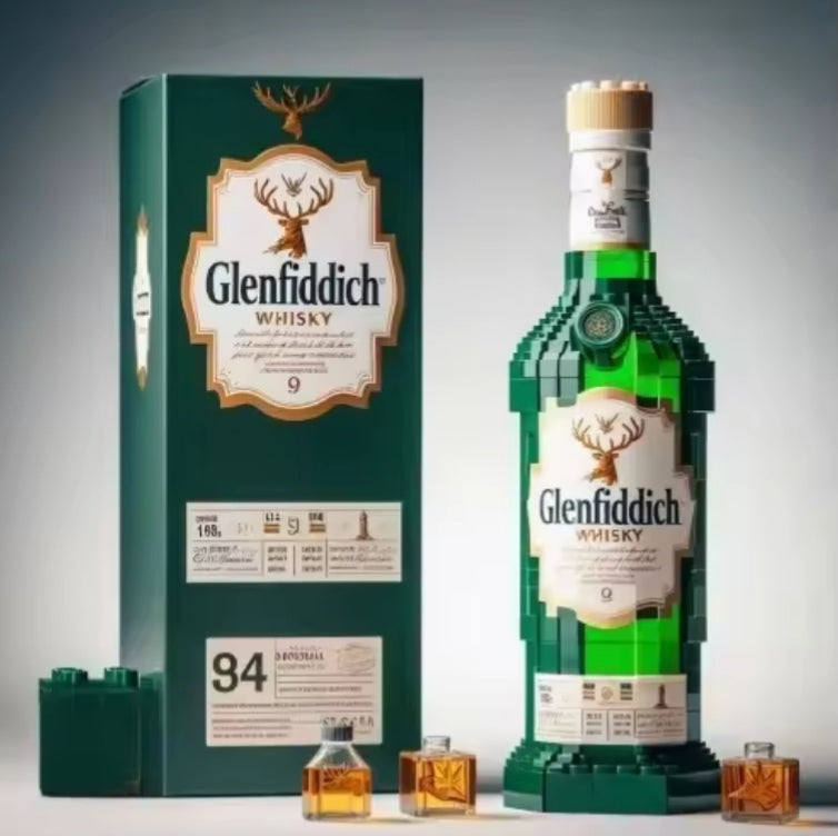 Home Decor Whiskey Bottle Building Blocks Set Toys tys bbs