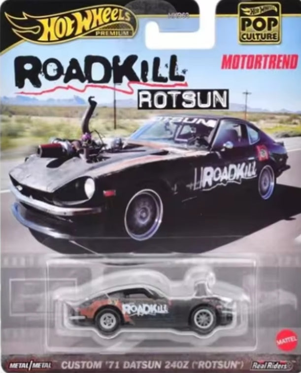 Hot Wheels Roadkill Rotsun '71 Datsun 240Z Toy Car tys crs