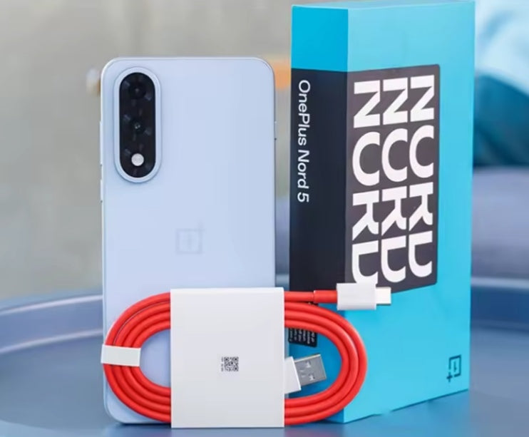 OnePlus Nord 5 Global Version Smartphone Snapdragon 8s Gen 3 OxygenOS 15 Screen 6.83inches RAM 8GB+256GB ROM (Grey, White or Blue) Smartphone smp