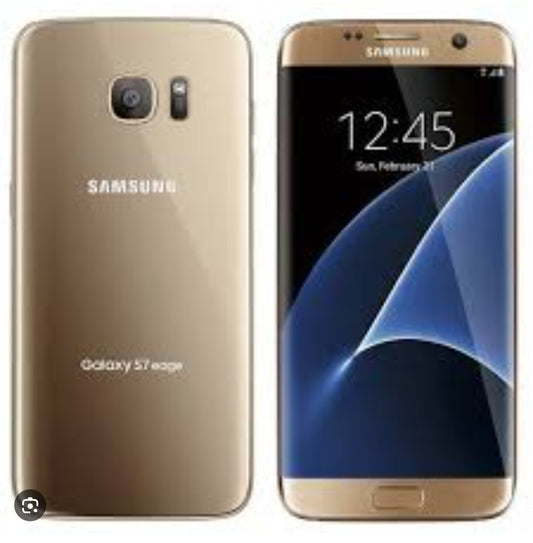Samsung Galaxy S7 Edge 4G LTE Global Version Smartphone Fingerprint Unlock Function Dust Water & Scratch Resistant HD Screen Super/Fast Charging (Model: G935F) (Gold) Smartphone smp