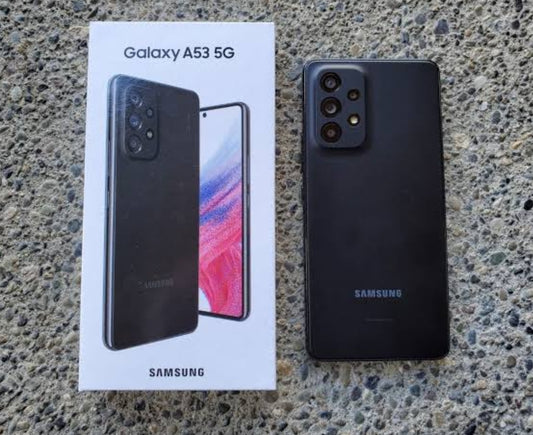 Samsung Galaxy A53 5G US Version Smartphone Facial Recognition & Fingerprint Unlock Function Dust Water & Scratch Resistant HD Screen Super/Fast Charging Black Smartphone smp